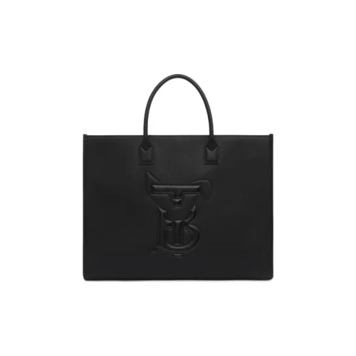 Burberry Телячья кожа Тоут Сумка Сумка для покупок Сумка Мужская Черная