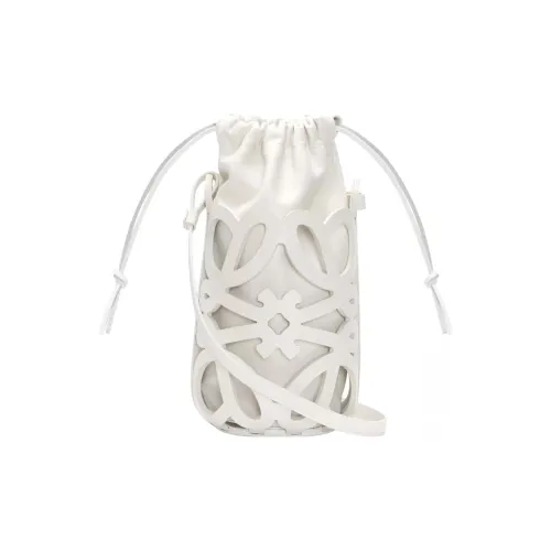 LOEWE Anagram Телячья кожа с кожей наппа Сумка через плечо Женская Белая