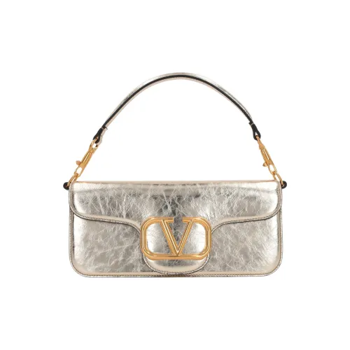 Valentino Locò Телячья кожа Сумка через плечо Сумка Маленькая Женская Платиновая