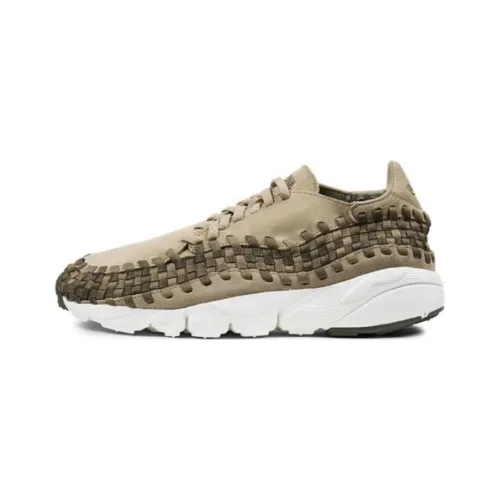 Nike Air Footscape Ткани вязаные NM Амортизаторы Shock Absorbers Противоскользящие Устойчивые к истиранию Низкий Топ Спортивная повседневная обувь Коричневый