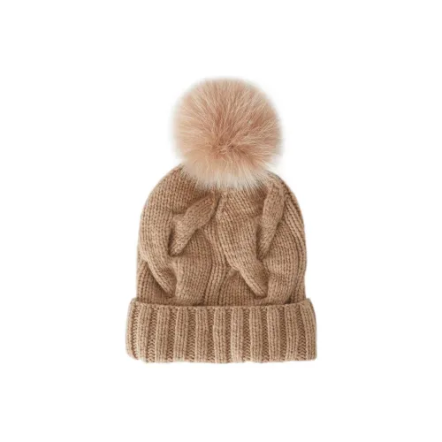 Loro Piana Кашемир Шапки-бини Коричневый Женские