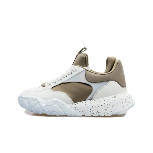Alexander McQueen Low Top Спортивная Повседневная Обувь Мужская Белый Умбра