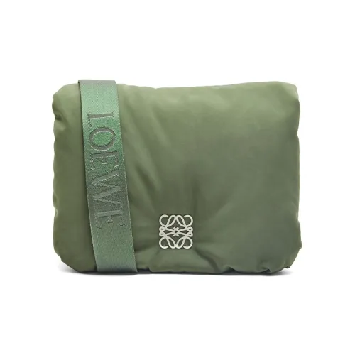 LOEWE Goya Нейлон Сумка через плечо Сумка на плечо Женская Хаки Зеленая