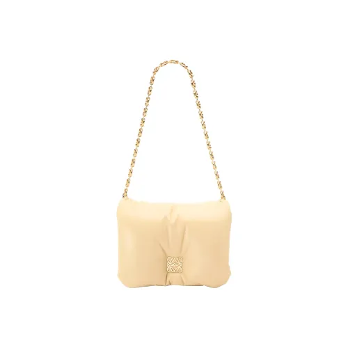 LOEWE Goya Яркая Наппа Овчина Сумка Сумка через плечо Женская Светло-желтая