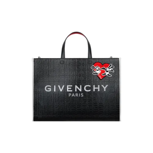 GIVENCHY Disney Коллаборация Коровья кожа Тоут Сумка Сумка для покупок Сумка среднего размера Женская Черная
