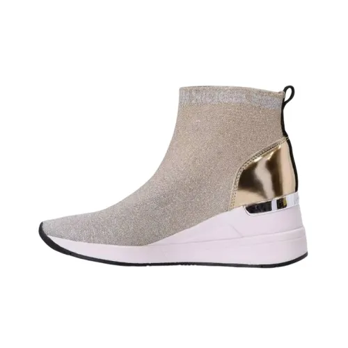 MICHAEL KORS Высокий Топ Спортивная Повседневная Обувь Женская Светло-Коричневый