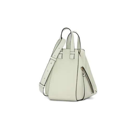 LOEWE Hammock Мягкая Рельефная Телячья Кожа Сумка через плечо Сумка Маленькая Женская Светлый Селадон