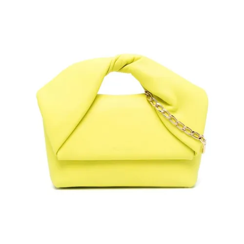 JW Anderson Lambskin Tote Bag Shopping Bag Shoulder Bag Handbag Small Women's Yellow JW Anderson Сумка из овечьей кожи Сумка для покупок Сумка через плечо Сумка Маленькая Женская Желтая
