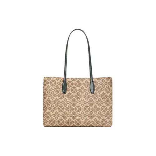 Kate Spade Flower Tote Сумка Сумка для покупок Сумка Сумка через плечо Большая Женская Коричневая