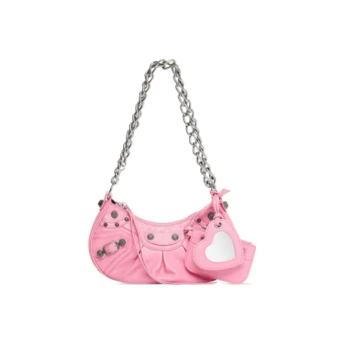 Balenciaga Le Cagole Овчина Портативная Сумка через плечо Сумка на плечо Мини Женская Розовая