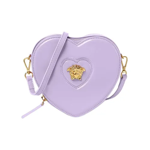 VERSACE La Medusa Корова Кожа Плечо Сумка Детский Фиолетовый