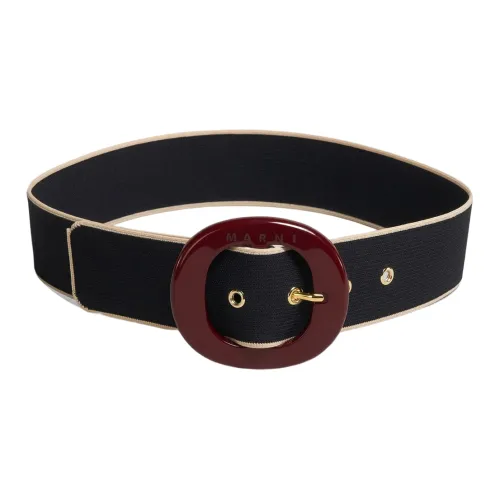 MARNI Ремень Женский Черный Ширина 5 см