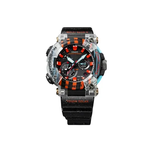 Г SHOCK Кварцевый механизм Резиновый ремешок Часы Мужские Черный циферблат