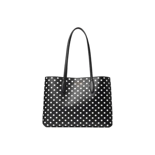 Kate Spade All Day Тоут Сумка Сумка для покупок Сумка на плечо Сумка Большая Женская Черная и Белая