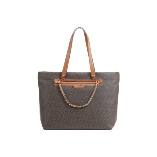 MICHAEL KORS Покрытый холст Тоут Сумка Сумка для покупок Сумка на плечо Сумка Женская Коричневая