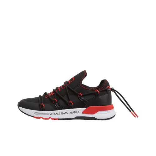 VERSACE JEANS Dynamic Амортизация Низкий Топ Повседневная Обувь Мужская Черный Красный