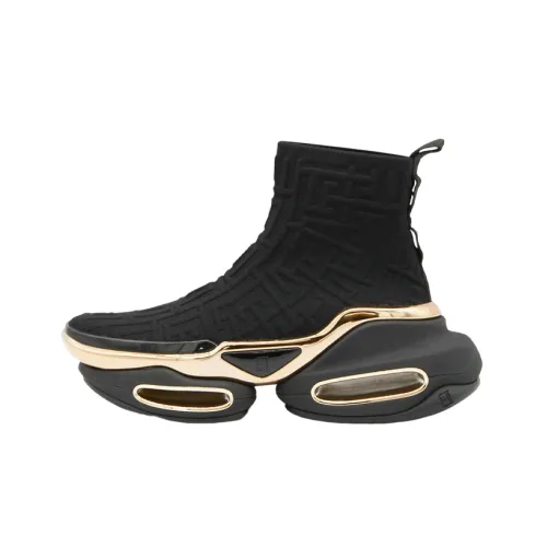 BALMAIN Высокий Топ Повседневная Обувь Женская Черная