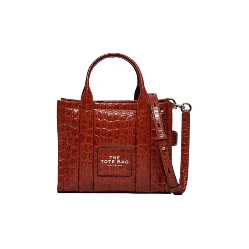 MARC JACOBS Крокодил Тисненая Кожа Тоут Сумка Сумка для покупок Сумка через плечо Сумка мини Женская Коричневая