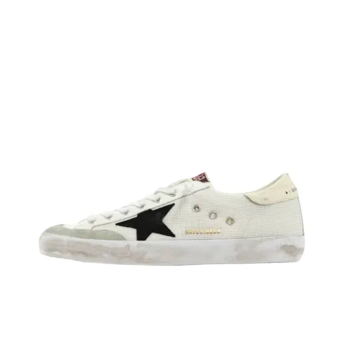 Golden Goose Супер Звезда Стильные Скейтбординги Мужской Белый Эффект Потертости