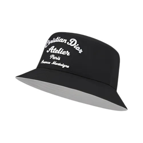 DIOR Cotton Bucket Hats Черный Мужской