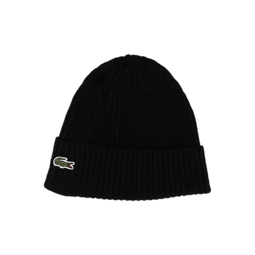 Коллаборация LACOSTE Шерые Шапки Черные Мужские