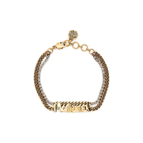 Alexander McQueen Brass Bracelets Желтый Женские