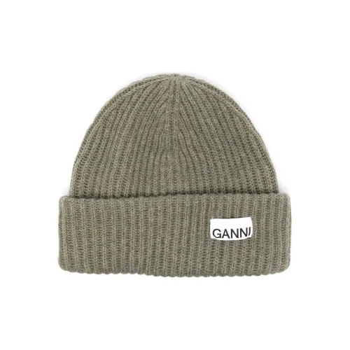 GANNI Шапки-бини Зеленый Женские