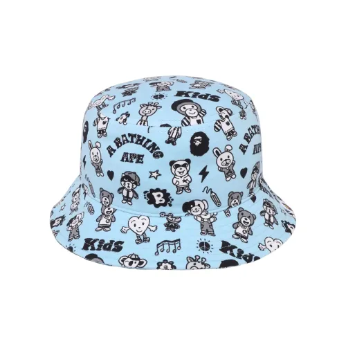 A BATHING APE Шляпы ведра Blue Kids