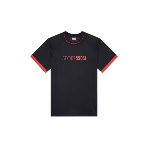 DIESEL Мужские черные T-рубашки