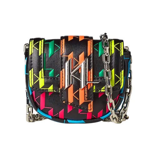 Karl Lagerfeld Сумка через плечо из коровьей кожи женская многоцветная