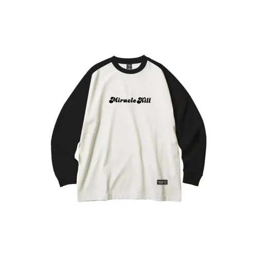MIRACLE KILL Белые и Черные Рукава Унисекс Футболка