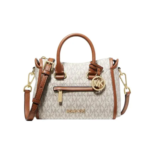 MICHAEL KORS Carine Холст с кожей Сумка Сумка через плечо Сумка через плечо Мини Женская Ваниль