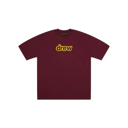 Drew House T-Shirt Унисекс Бордовый