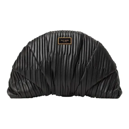 Kate Spade Patisserie Кожа 3D Croissant Clutch Женские Black