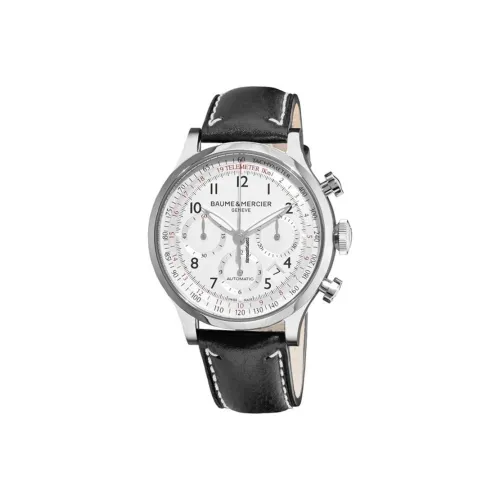 Baume Mercier CAPELAND Collection Автоматический Механический Механизм Мужские Часы 42 мм Серебристый Циферблат