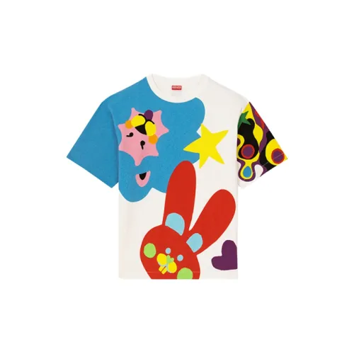 KENZO SS23 Lunar Year Экрю Мужские T-рубашки