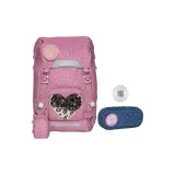 28L Леопардовый принт Сердце + Пен Сумочка для украшений Дизайн с милыми питомцами Обнимание