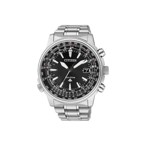 CITIZEN PROMASTER Series Световой Кварцевый Механизм 45 мм Мужские Часы Черный Циферблат