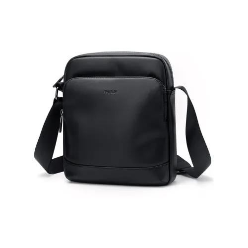 GOLF Синтетическая кожа Сумка через плечо Большая Мужская Черная