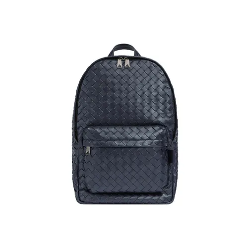 Bottega Veneta Рюкзак из коровьей кожи средний мужской синий