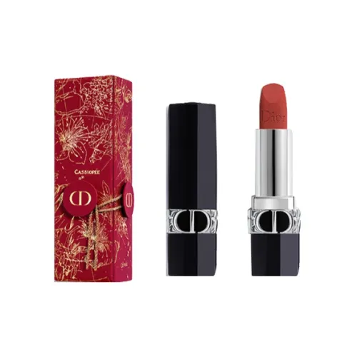 DIOR Blazing Blue Gold Цветочный Limited Lipstick Матовый с Матовой Текстурой для лица 3,5г