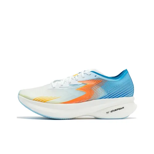 361° Flame ST Бугенвиллия Амортизация Устойчивый к истиранию Дышащий Низкий Топ Беговые кроссовки Мужские Белый Синий