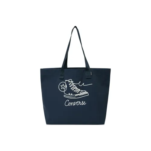 Конверс Холст Тоут Сумка Сумка для покупок Портативная Холст Сумка Сумка через плечо Унисекс Индиго
