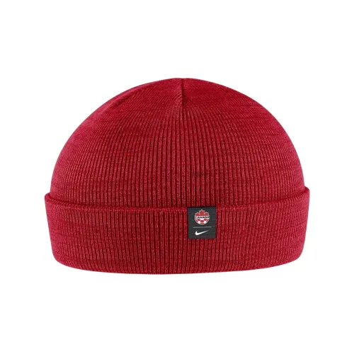 Nike Acrylic Beanies Red Men's