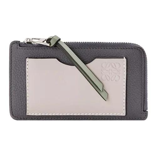 LOEWE Кошелек из коровьей кожи кошелек держатель для карт женский дымный уголь светло-серый