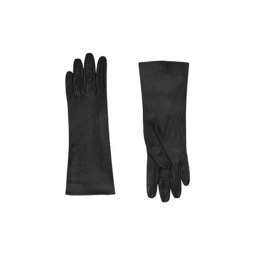 SAINT LAURENT Кожа Перчатки Женские Черные