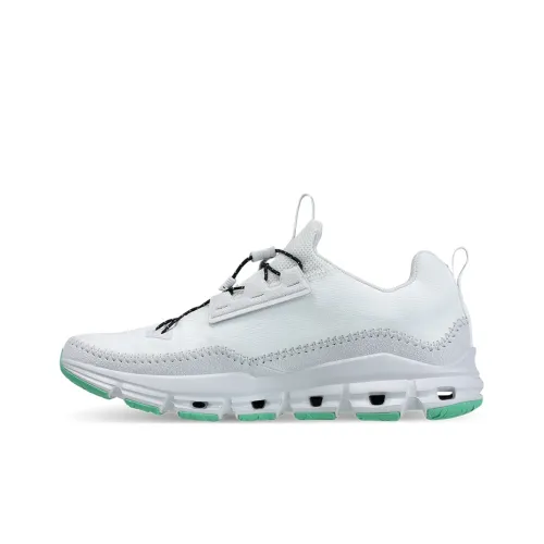 On Cloudaway Шокаблоки Противоскользящие Низкий Топ Повседневные Беговые кроссовки Мужские Белый Попугай Зеленый