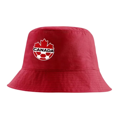 Nike Cotton Bucket Hats Red Men's