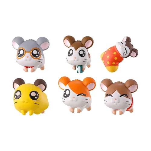 BANDAI Hugcot Tottoko Hamtaro Chu! Hamster CABLE Lucky Draw Целая коробка 6 шт