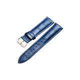 Розово-золотая шпилька, синяя кожа